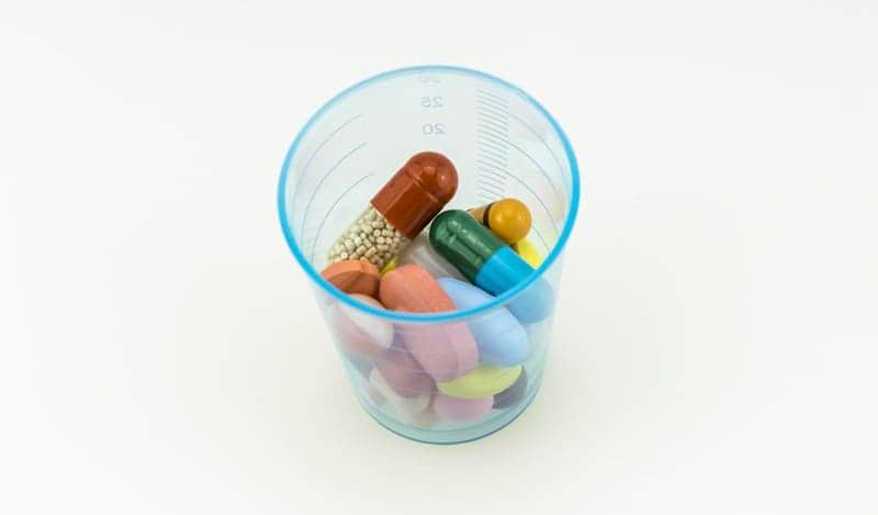 Pills in cup