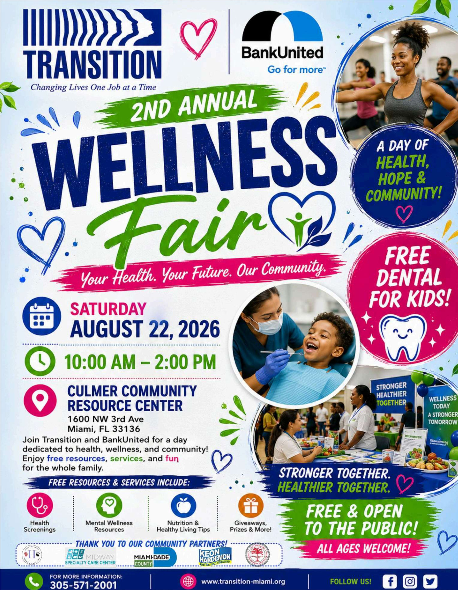 2nd Annual Miami Wellness Fair Flyer